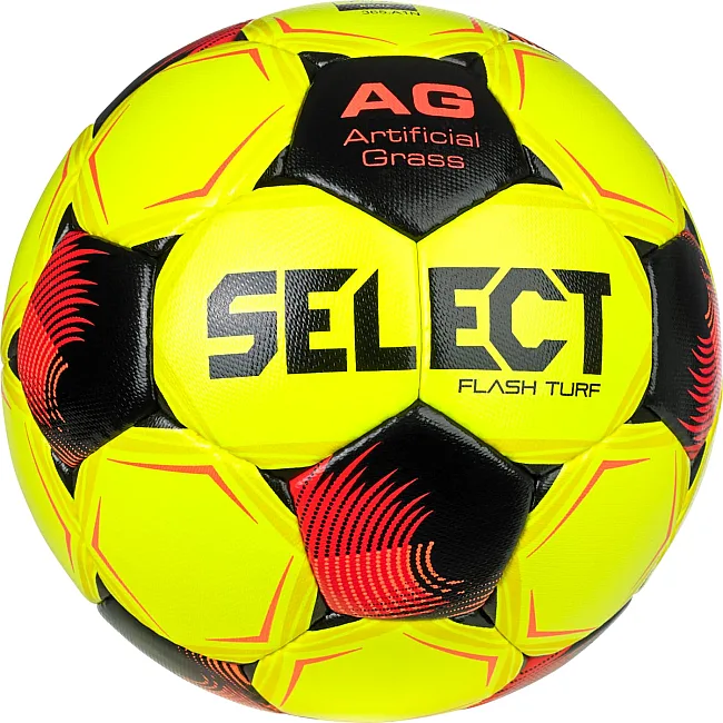 Футбольный мяч Select Flash Turf Fifa v26 желтый, красный 5
