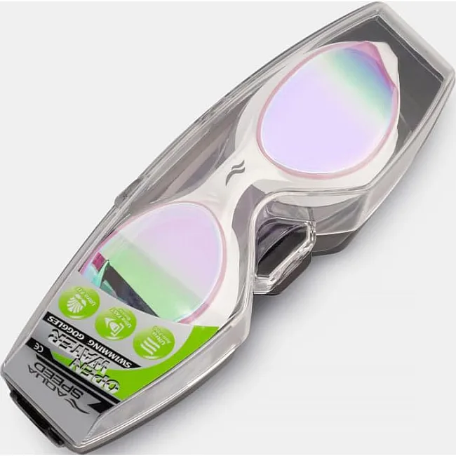 Окуляри для плавання Aqua Speed VORTEX MIRROR 8881 білий, рожевий, фіолетовий One Size