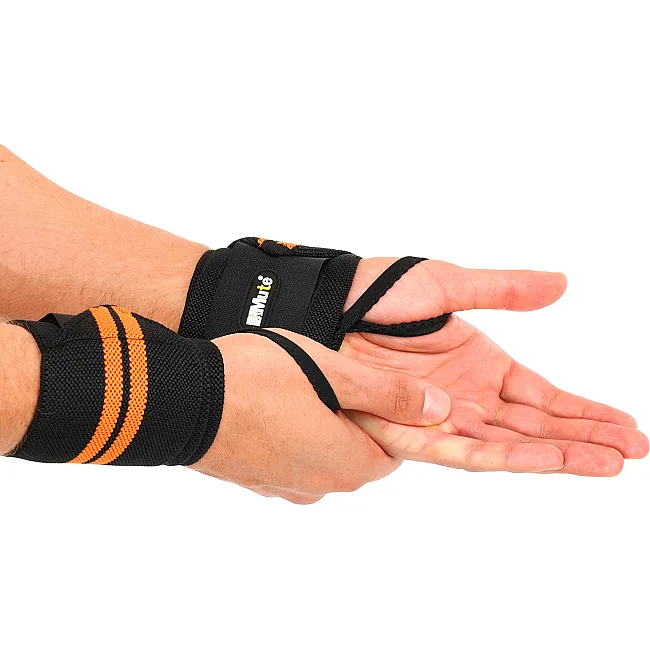 Кистевые бинты
 STRENGTH WRIST WRAPS MUTE 9097 2штуки (Черный-оранжевый)