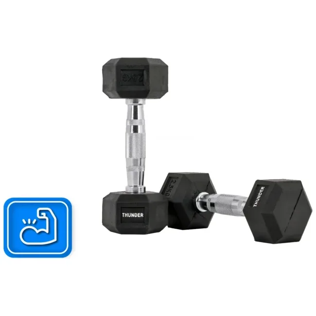 Гантель шестигранна THUNDER 2,5 кг
