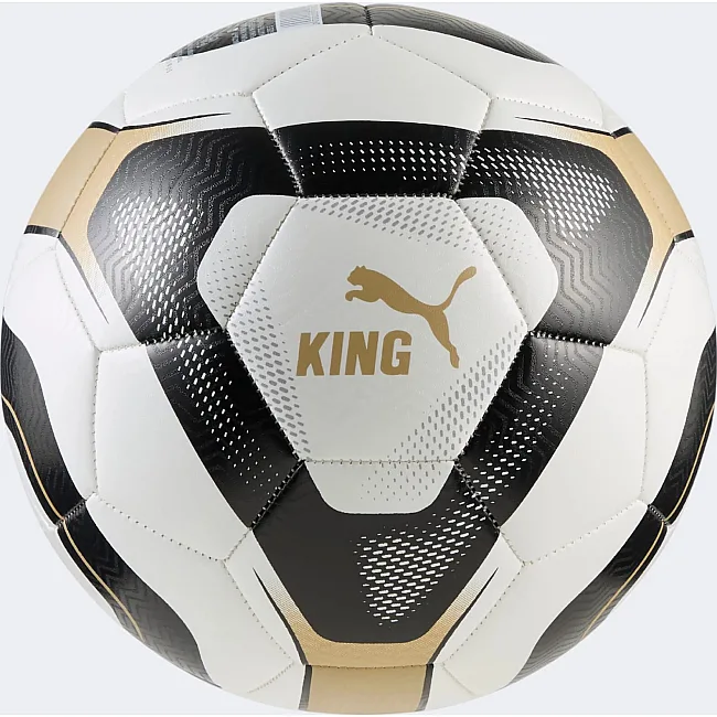 Футбольный мяч Puma KING ball белый, черный, бежевый 5