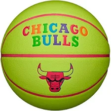 Баскетбольный мяч WILSON NBA TEAM NEON BSKT CHI BULLS size 7