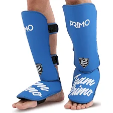 Защитные накладки на ноги Муай Тай, ММА, Кикбоксинг PRIMO REXION FAIRTEX BO-0284 (Синий)
