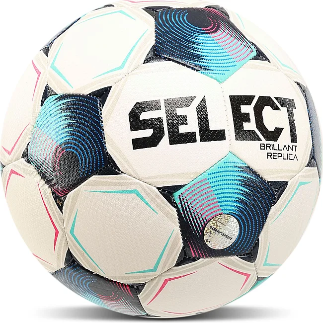 Футбольный мяч детский SELECT BRILLANT V25 BRILLANT-REP-4WB №4 (Белый-синий)