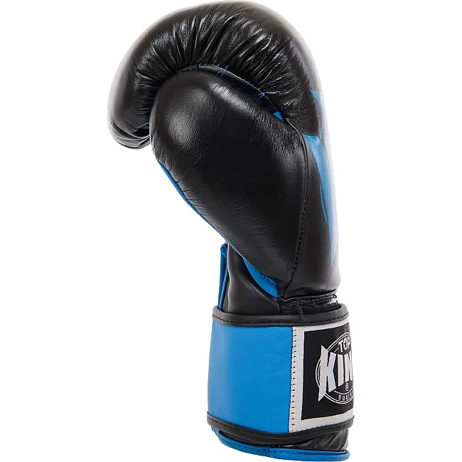 Перчатки для бокса кожа TOP KING TK0363 (Черный-золотой)