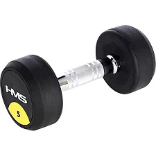 Гантель прорезиненная HMS HG PRO, 5 кг