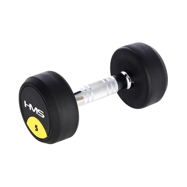 Гантель прорезиненная HMS HG PRO, 5 кг