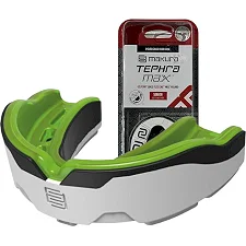 Капа для бокса MAKURA Tephra взрослая (возраст 11+) White/Black/Green (art.6017514130)