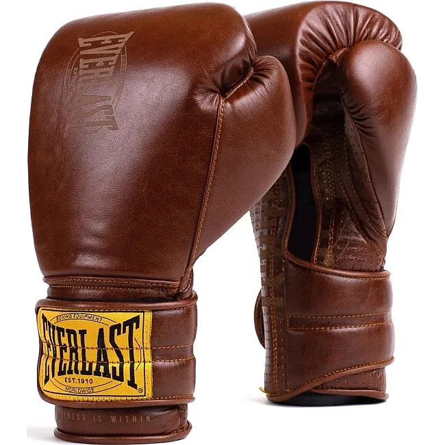 Боксерские перчатки Everlast 1910 CLASSIC TRAINING GLOVE коричневый 12 унций