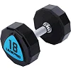 Гантели профессиональные
 с полиуретановым покрытием LiveUp LP8003-18 2шт по 18кг