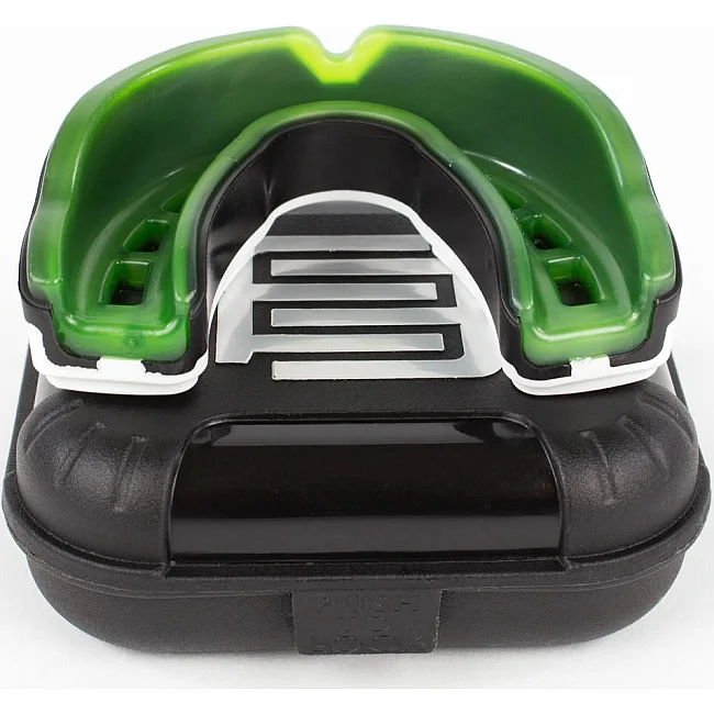 Капа для бокса MAKURA Tephra взрослая (возраст 11+) White/Black/Green (art.6017514130)