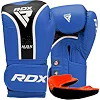 Боксерские перчатки RDX AURA PLUS T-17 Blue/Black (капа в комплекте)