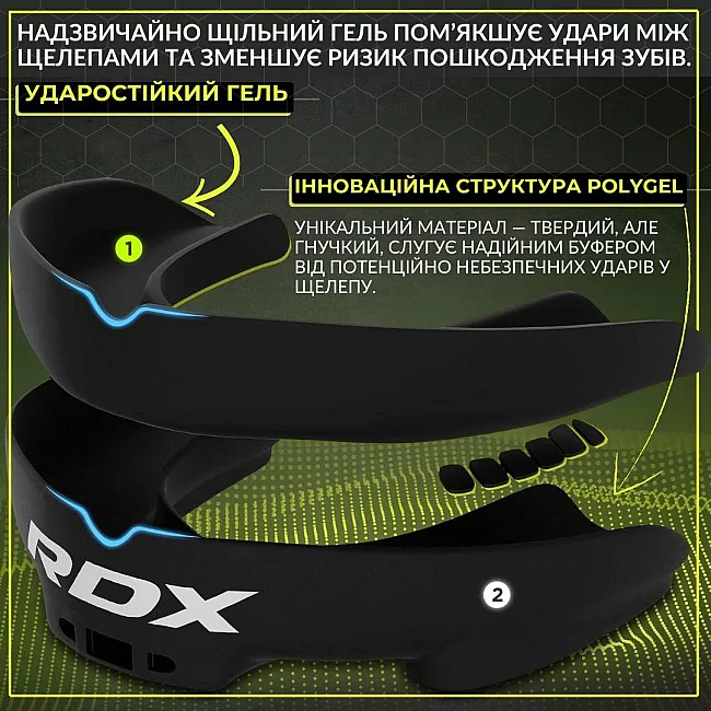 Капа для бокса RDX 3w взрослая (возраст 12+) Black