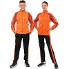 Спортивный костюм детский кофта на молнии и брюки LIDONG LD-6803T (Оранжевый-черный)