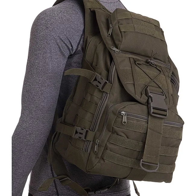 Штурмовой тактический рюкзак
 трехдневный SILVER KNIGHT TY-9900
 45х32х15,5см 23л (Оливковый)