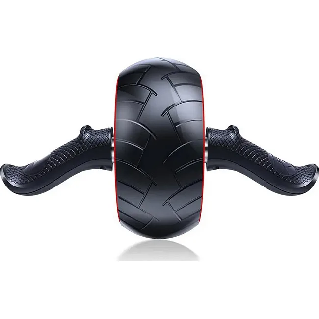 Ролик для пресса POWERPLAY 4326 с обратным механизмом AB Wheel Pro Черно-красное