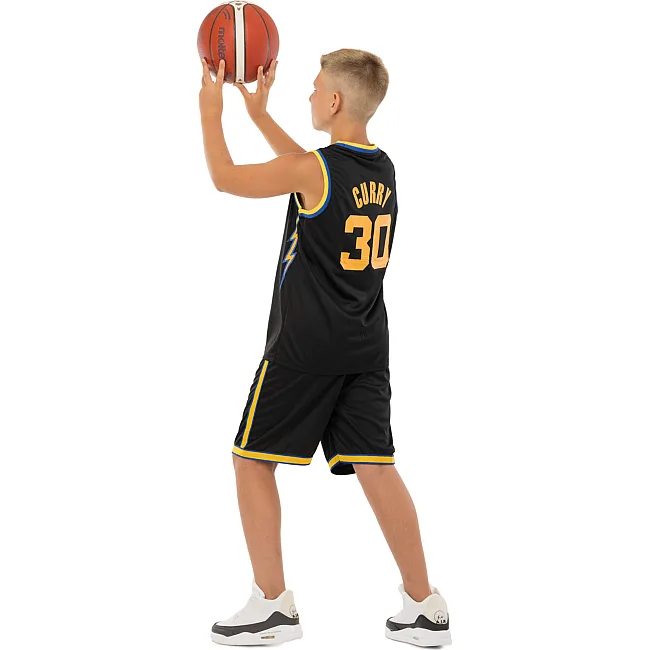 Детская баскетбольная форма
 NBA клуб Golden state warriors 30 BA-9963 (Черный-желтый)