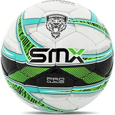 Футбольный мяч профессиональный SOCCERMAX FB-5049 №5 PU (Белый-салатовый)