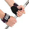 Накладки для подтягивания и тяги GRIPPS PRO EZOUS D-06 2шт (Черный-фиолетовый)