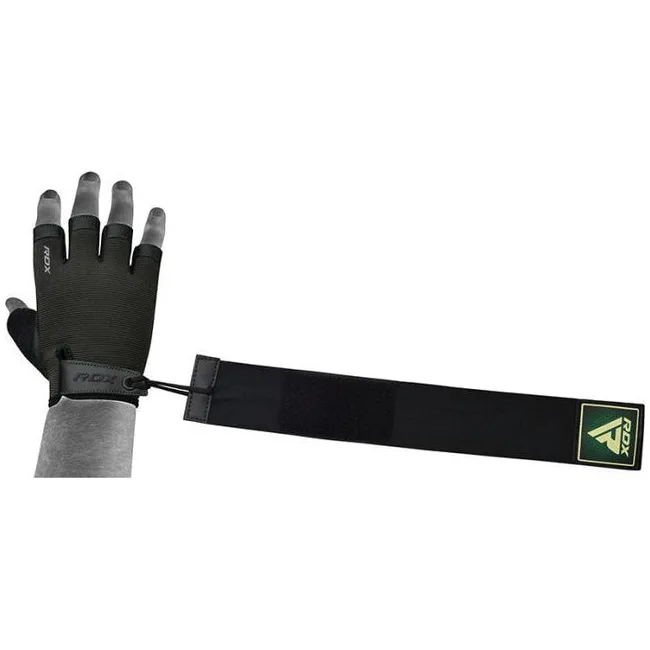 Перчатки для фитнеса RDX T2 Half Army Green PLUS