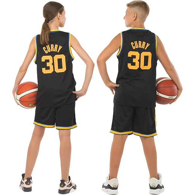 Детская баскетбольная форма
 NBA клуб Golden state warriors 30 BA-9963 (Черный-желтый)