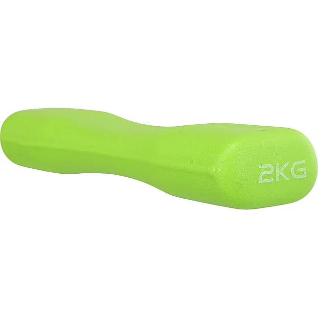 Гантель для фитнеса неопреновая MDbuddy TA-5322-2 2шт 1кг (Салатовый)