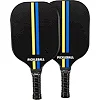 Набір для піклболу SP-SPORT
 PICKLEBALL MT-8730 2 ракетки 4 м'ячі рушник з чохлом (Чорний-жовтий-блакитний)