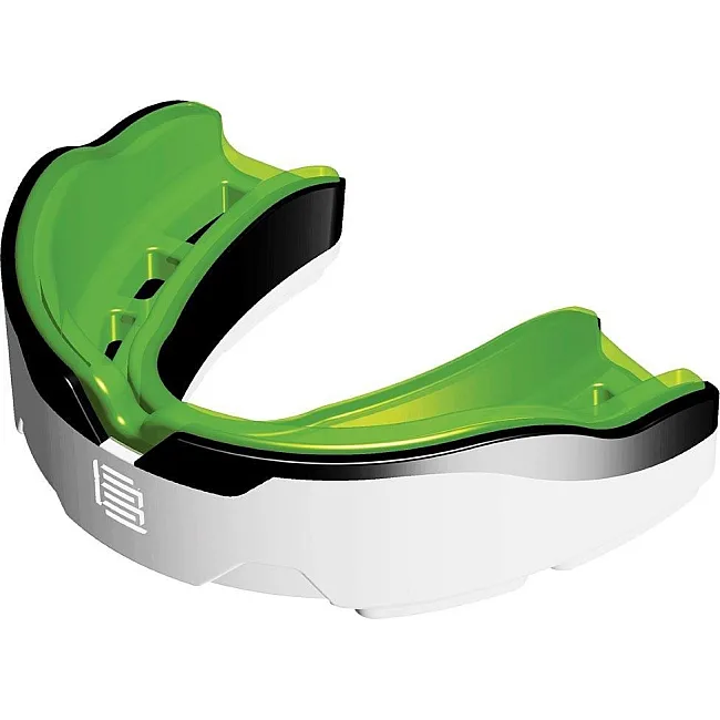 Капа для бокса MAKURA Tephra взрослая (возраст 11+) White/Black/Green (art.6017514130)