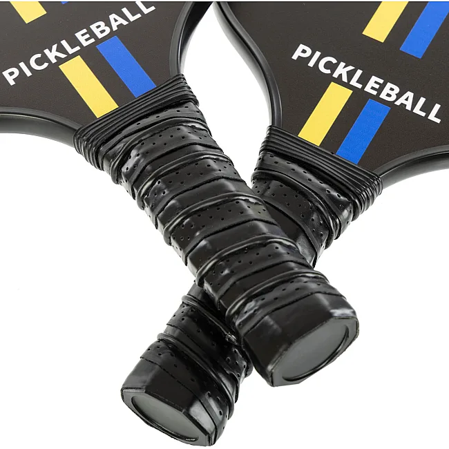 Набір для піклболу SP-SPORT
 PICKLEBALL MT-8730 2 ракетки 4 м'ячі рушник з чохлом (Чорний-жовтий-блакитний)