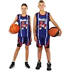 Дитяча баскетбольна форма NBA клуб Raptors 15 BA-3833 (Фіолетовий-червоний)