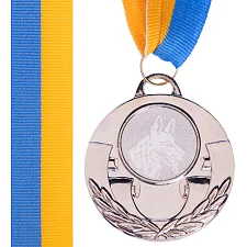 Медаль спортивна зі стрічкою тематична SP-SPORT AIM Собаки C-4846-0039 ø5см (Срібний)