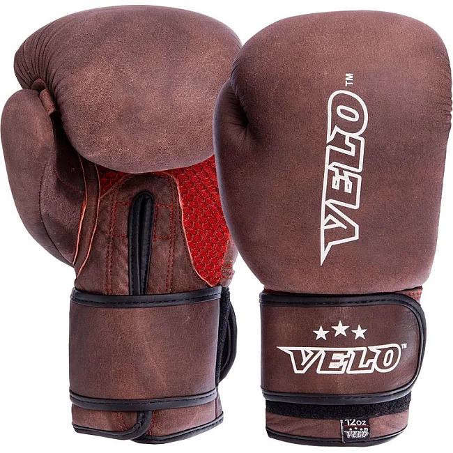 Боксерські рукавички шкіра VELO VL-2209