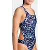 Купальник закрытый для женщин Arena ROCKIN SWIMSUIT SWIM TECH MULT черный, синий, фиолетовый