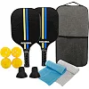 Набір для піклболу SP-SPORT
 PICKLEBALL MT-8730 2 ракетки 4 м'ячі рушник з чохлом (Чорний-жовтий-блакитний)