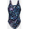 Купальник закритий для жінок Arena ROCKIN SWIMSUIT SWIM TECH MULT чорний, синій, фіолетовий
