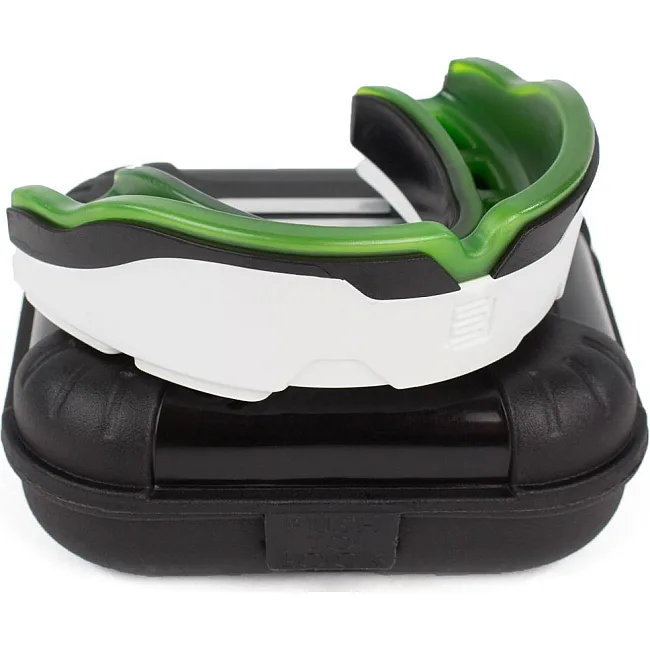 Капа для бокса MAKURA Tephra взрослая (возраст 11+) White/Black/Green (art.6017514130)