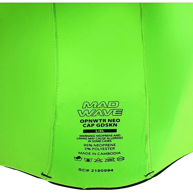 Шлем для триатлона и плавания на открытой воде MADWAVE

 OPNWTR NEO CAP GDSKN M204208 (Черный-белый)