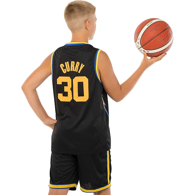 Детская баскетбольная форма
 NBA клуб Golden state warriors 30 BA-9963 (Черный-желтый)