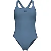 Купальник закрытый для женщин Arena SOLID SWIMSUIT CONTROL PRO BAC серый