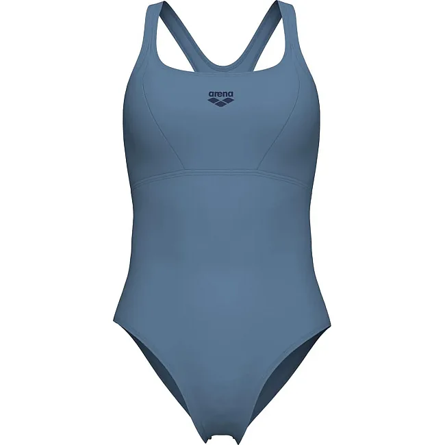 Купальник закрытый для женщин Arena SOLID SWIMSUIT CONTROL PRO BAC серый