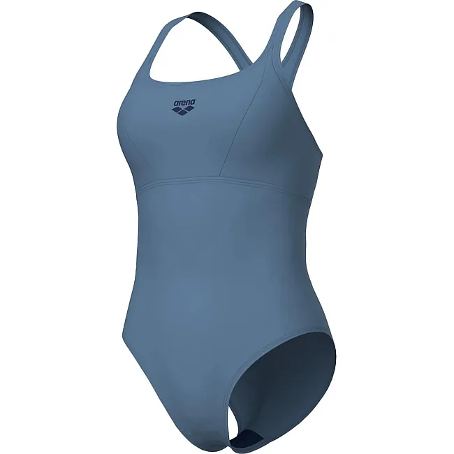 Купальник закрытый для женщин Arena SOLID SWIMSUIT CONTROL PRO BAC серый