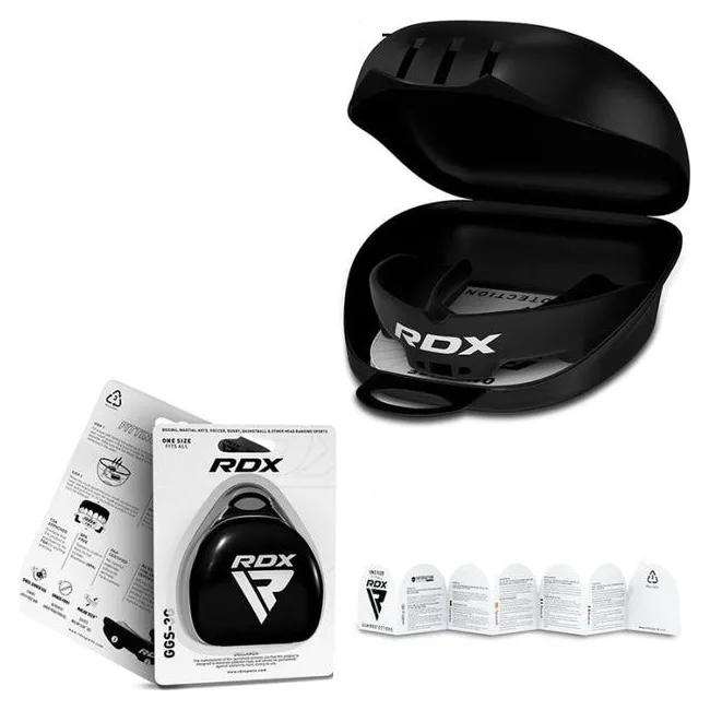 Капа для бокса RDX 3w взрослая (возраст 12+) Black