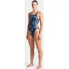 Купальник закрытый для женщин Arena ROCKIN SWIMSUIT SWIM TECH MULT черный, синий, фиолетовый