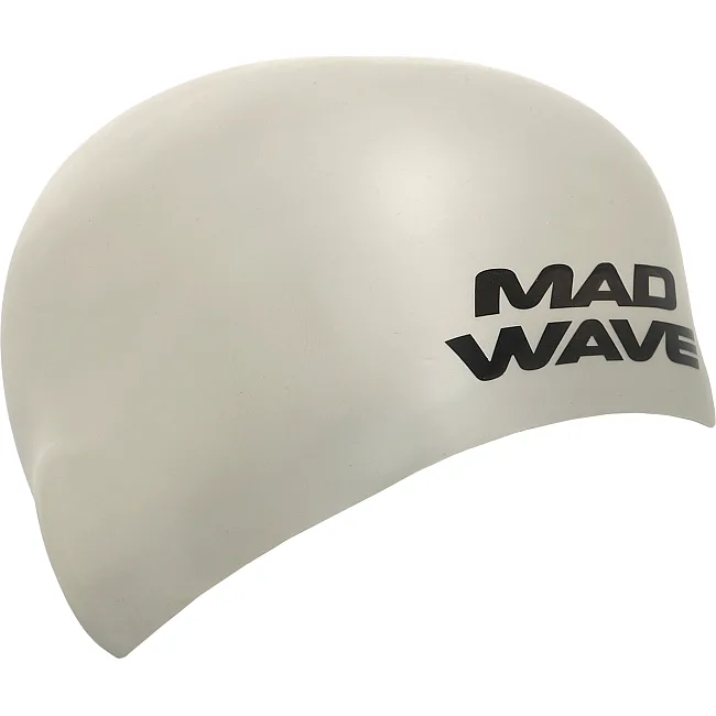 Шапочка для бассейна
 силиконовая стартовая MADWAVE

 SOFT FINA Approved M053301 (Серебряный)