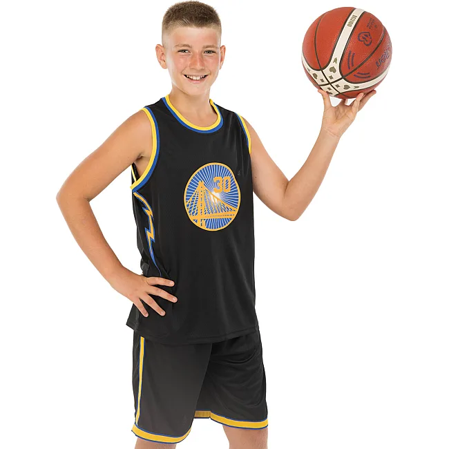 Детская баскетбольная форма
 NBA клуб Golden state warriors 30 BA-9963 (Черный-желтый)