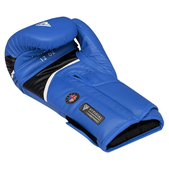 Боксерские перчатки RDX AURA PLUS T-17 Blue/Black (капа в комплекте)