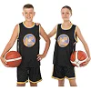 Детская баскетбольная форма NBA клуб Golden state warriors 30 BA-9963 (Черный-желтый)