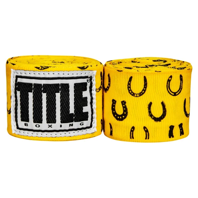 Бинты для бокса TITLE Boxing Print 450см Horseshoe