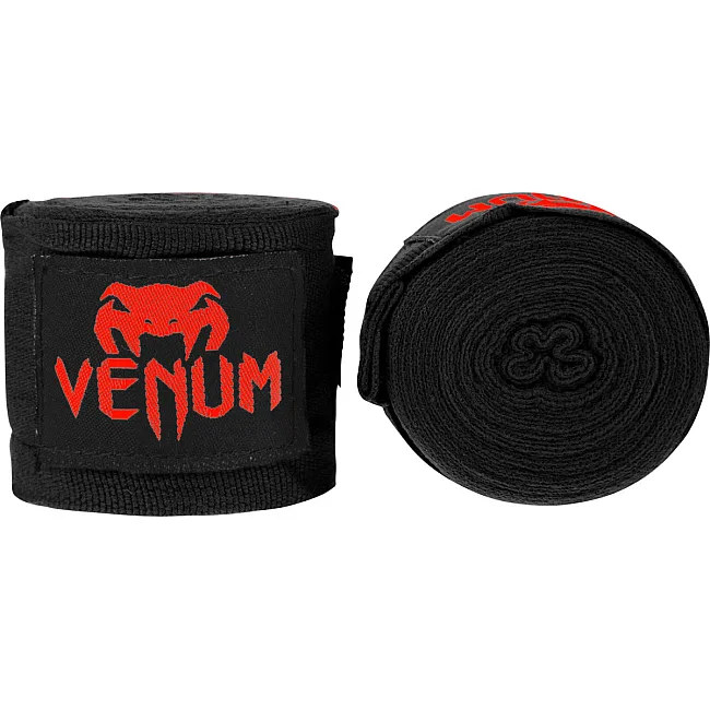 Боксерские бинты Venum Boxing - 4m Black Red