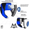 Детский шлем для бокса RDX Blue